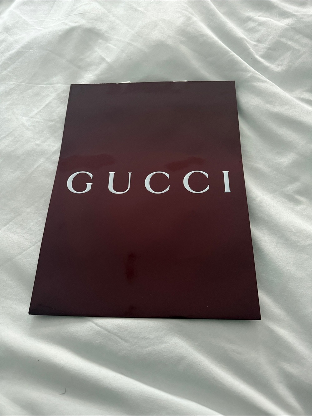 Gucci Maroon Logo Gift Pouch